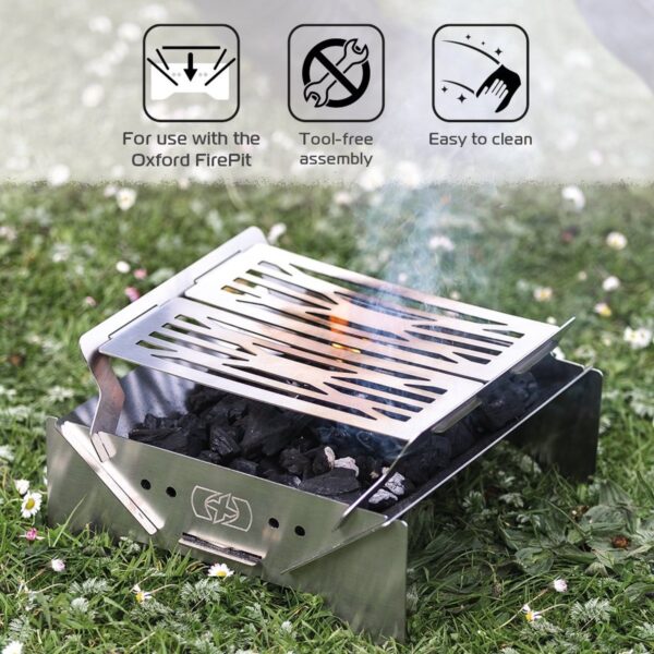 Oxford Compacte Outdoor Barbecue - Outdoor Oxford firepit - Camping BBQ - Haard - Houtskool BBQ - Hout BBQ