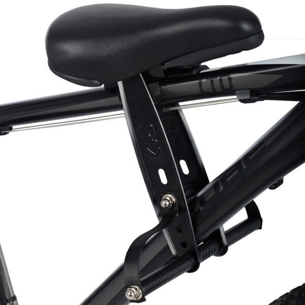 Oxford Fietsstoeltje - Fietszitje op de stang - Kleur Zwart - Zitje voor voorop de fiets - Voor Framebuis tot max 50mm dikte !